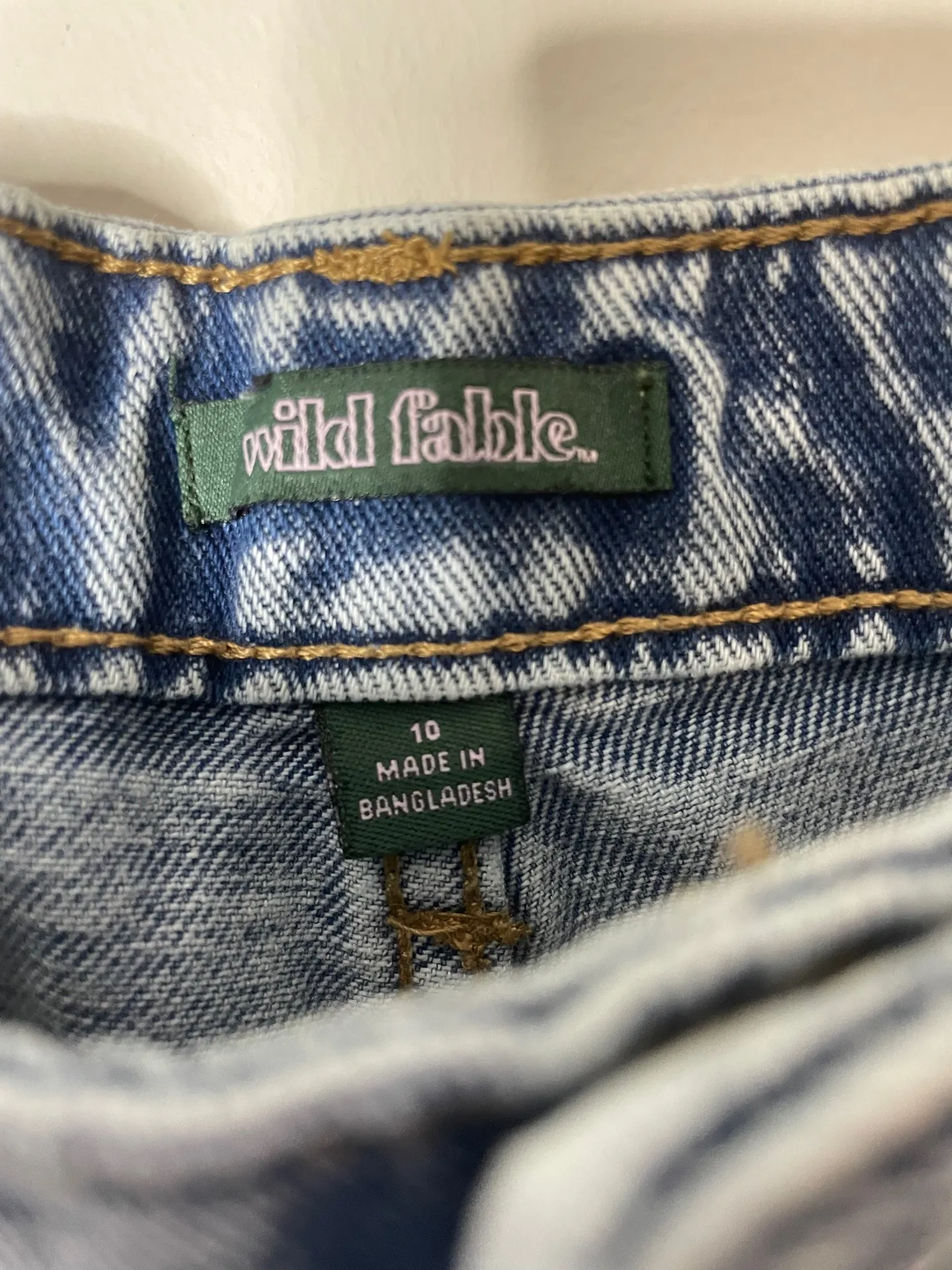 Wild Fable Denim Distressed Cheeky Shorts Women’s Sz 10 New with Tags - Image 7