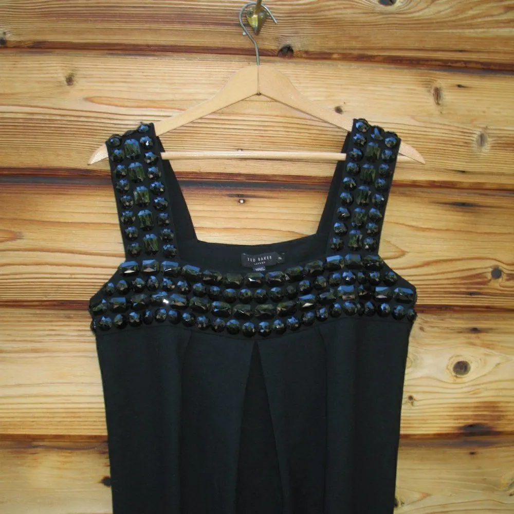 NWT Ted Baker London Black Wool Shift Dress - Image 3