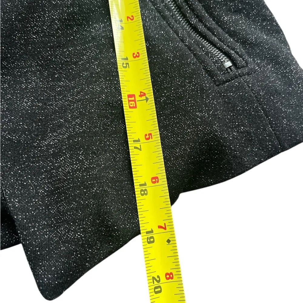 Vivienne Tam Ladies Black Shimmery Glitter Cropped Blazer Size Medium - Image 7