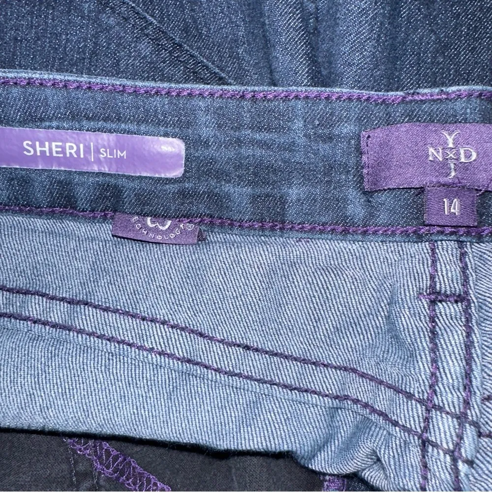 Sheri Slim Dark Wash Lift Tuck Technology Jeans Size 14 - Image 9