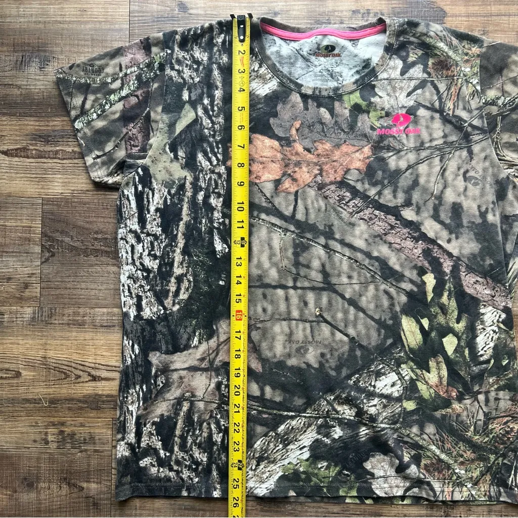 Mossy Oak Women's Short Sleeve Camouflage Camo T-Shirt Hunting Outdoors Sz XL - Image 4