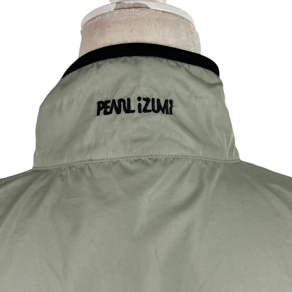 Pearl Izumi Women's Cycling Soft Shell Full Zip Jacket Zip Off Arms Color Green - Image 15