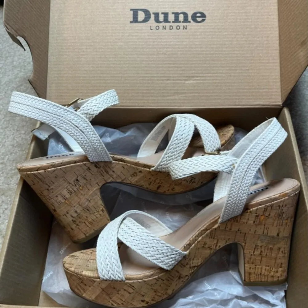 DUNE London Jillys in White Braid - Image 2