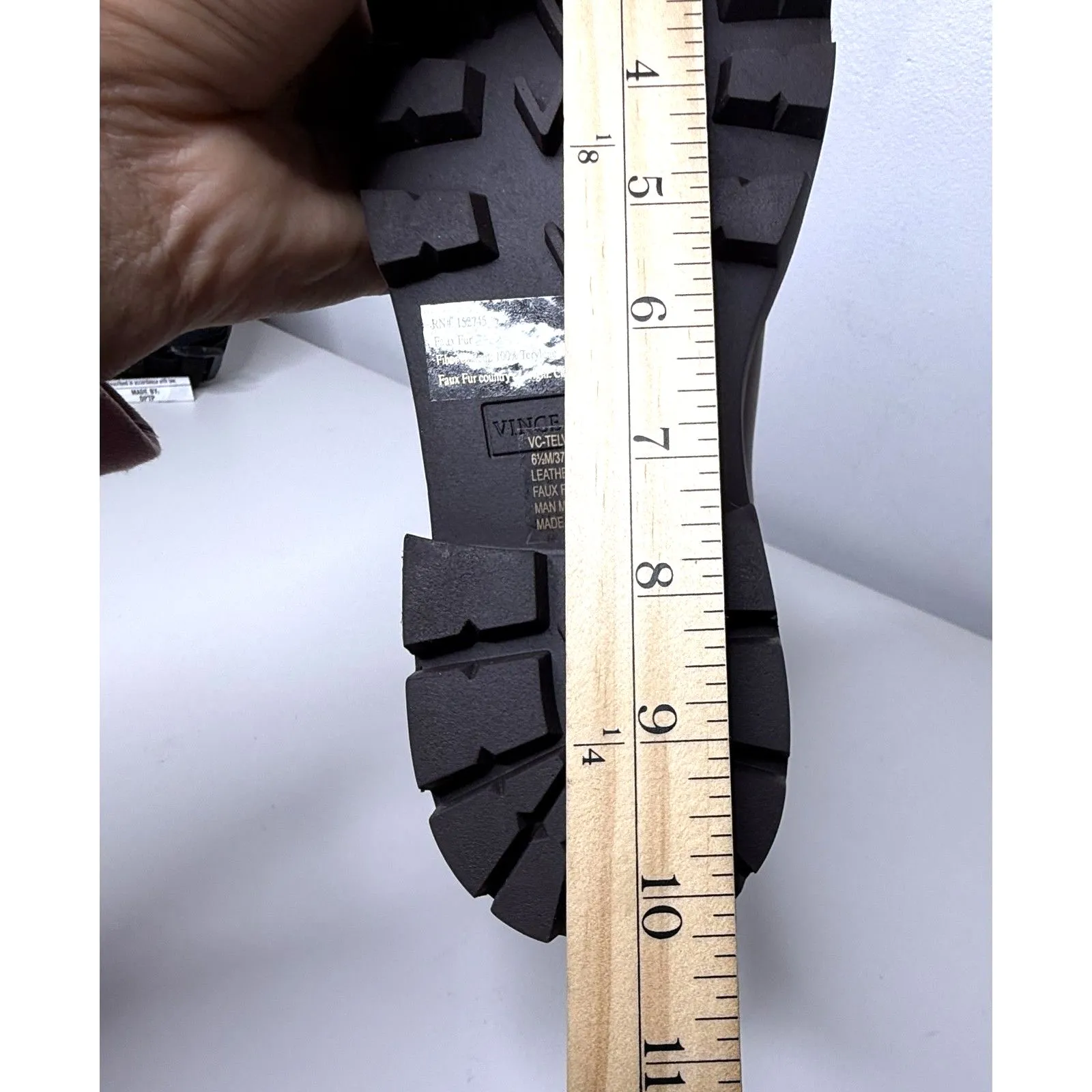 NWOB Vince Camuto Telvanni Round Toe Leather Warm Caramel Booties Boots Sz 6.5 - Image 12