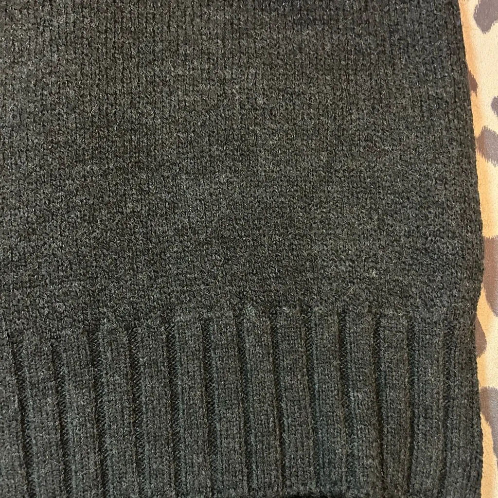 Anthropologie Oversized Cable-Knit Sweater Vest – Black - Image 8