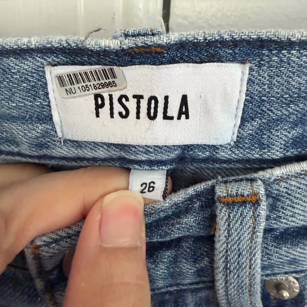 Pistola Ruby High Rise Palazzo Wide Leg Jeans in Othello 26 Preppy Coquette - Image 7