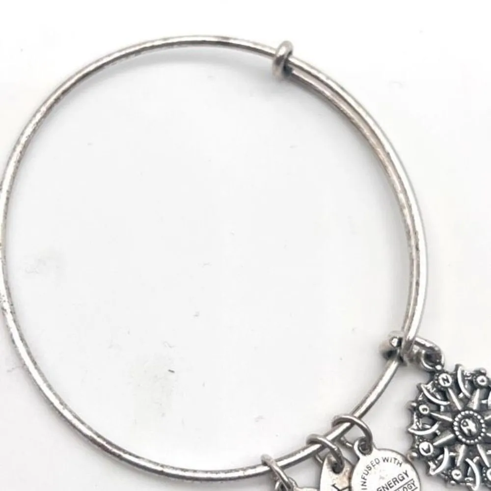 Alex and Ani Women's Path of Symbols Compass Expandable Charm Bangle Bracelet‎ - Image 3