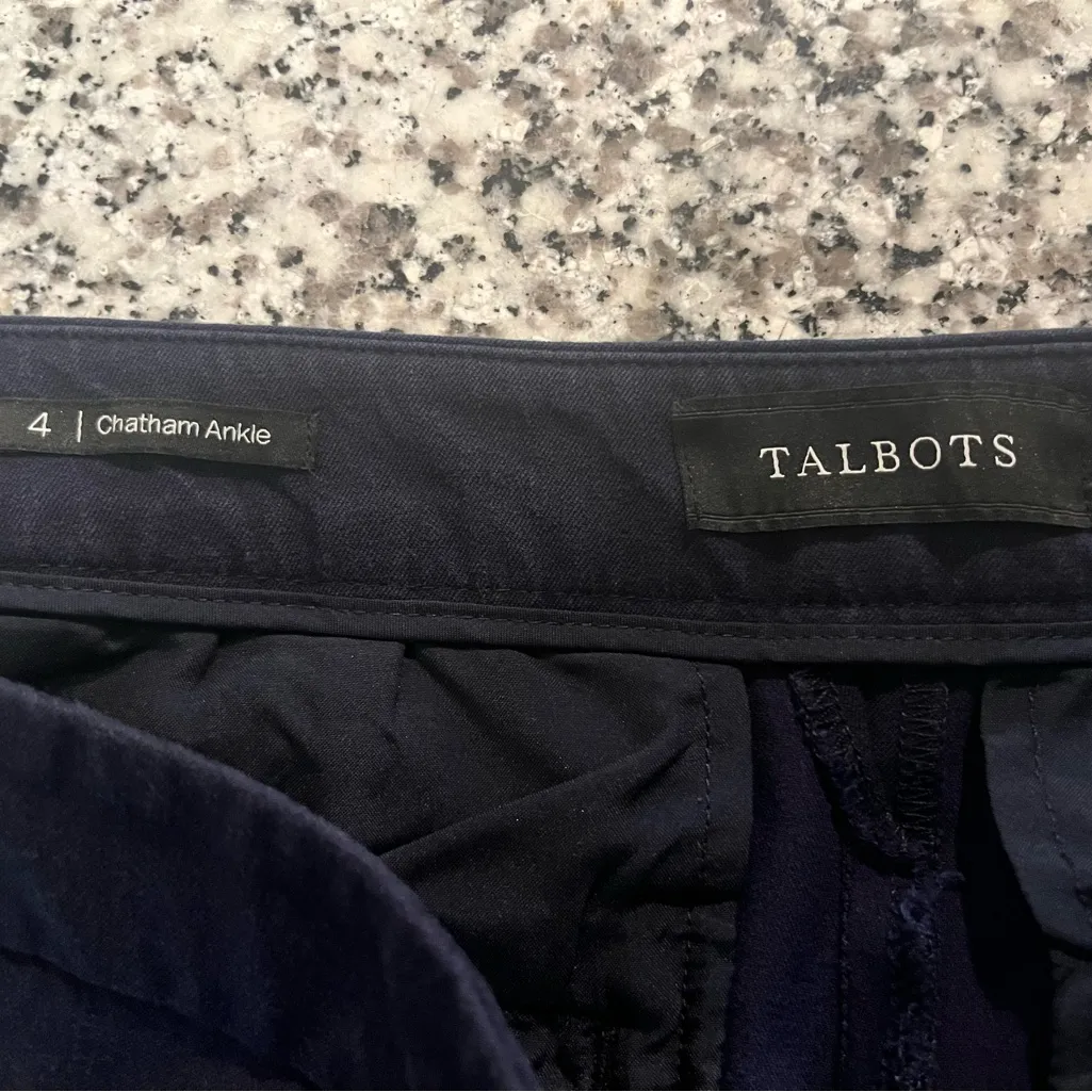 Talbots Women’s Blue Chatham side Zip Chinos - Image 3