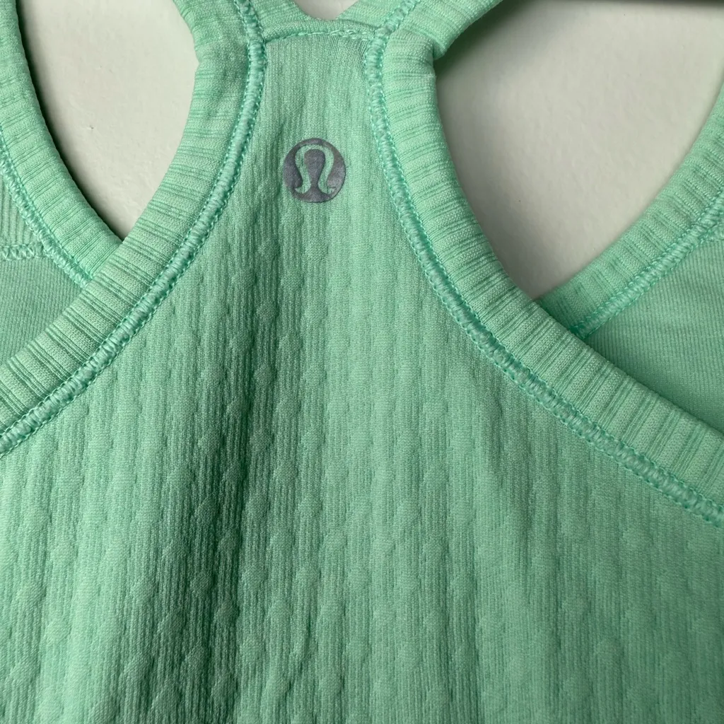lululemon athletica Mint Green Ribbed Tank Top - Image 2