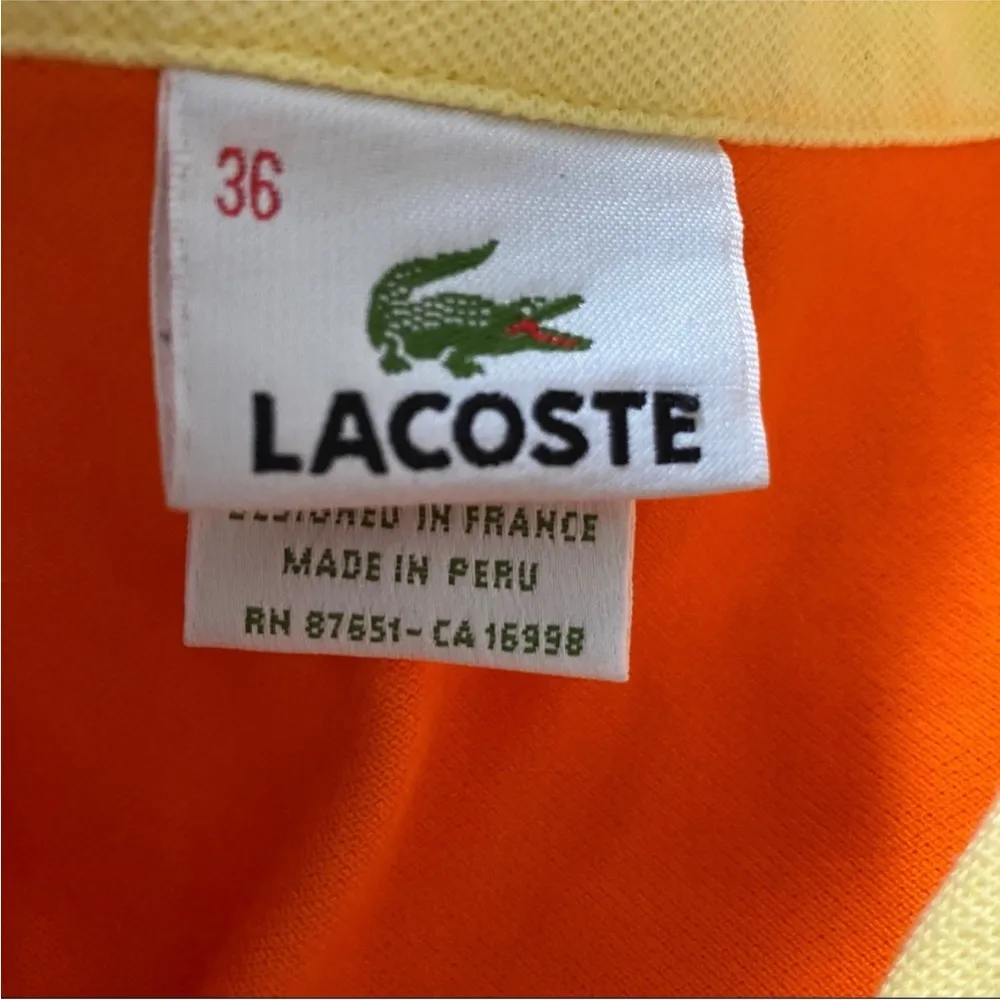 Lacoste three quarter sleeve v neck collar pique - Image 4