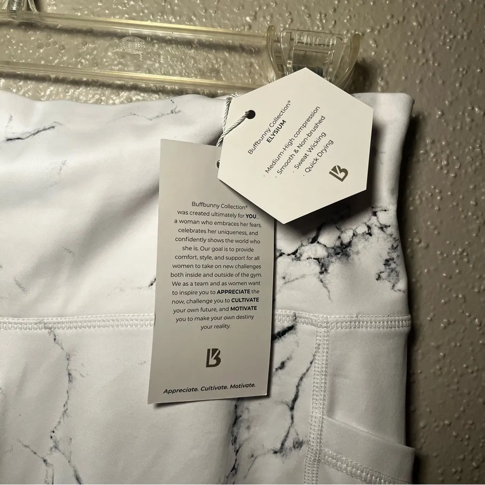 NWT BuffBunny Limitless Legging White Marble Sz. XL - Image 8