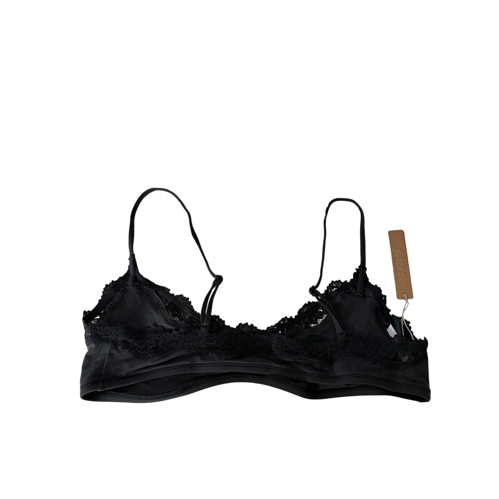 SKIMS Fits Everybody Lace Scoop Bralette in Black Size XL Lingerie Top New - Image 3