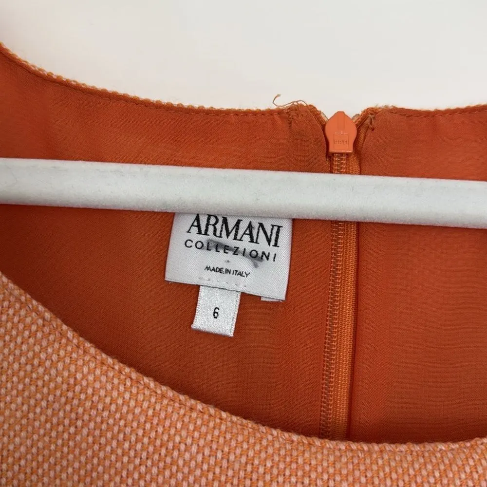 Armani Collezioni tweed shift dress Wool - Image 4