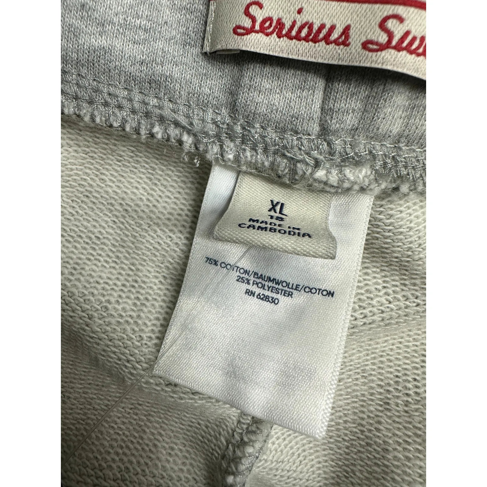 Lands' End Serious Sweatpants Women XL Gray Knit Straight Leg Stretch Waist NWT - Image 8