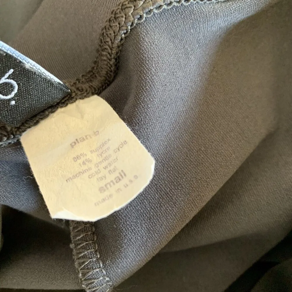 Plan B Gray Capri Leggings Small Lounge Stretch Activewear Casual - Image 7