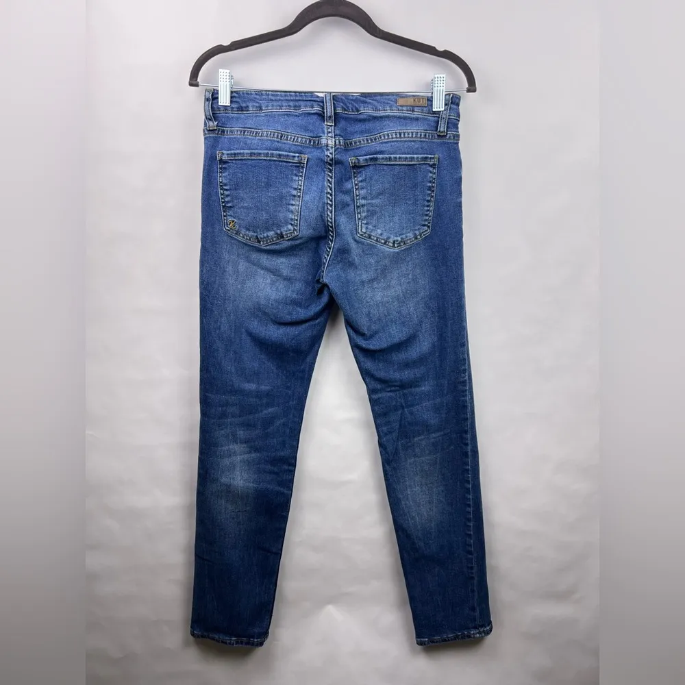 Kut from the Kloth Blue Denim Jeans Size 4 Mid Rise Stretch Skinny Fit - Image 6