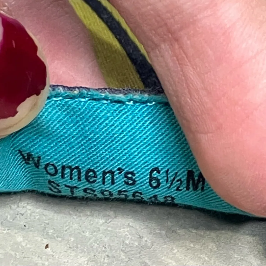 Sperry Katama cape flats blue seaweed casual preppy southern women’s size 6.5‎ - Image 9