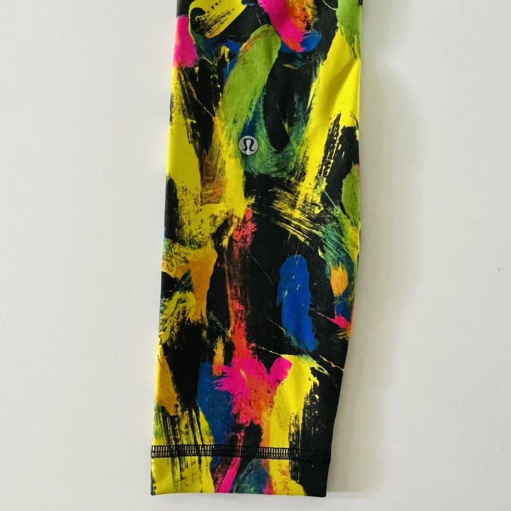 LULULEMON ATHLETICA Undertone Black Multi Wunder Train HR Tight 25" Leggings-US4 - Image 5