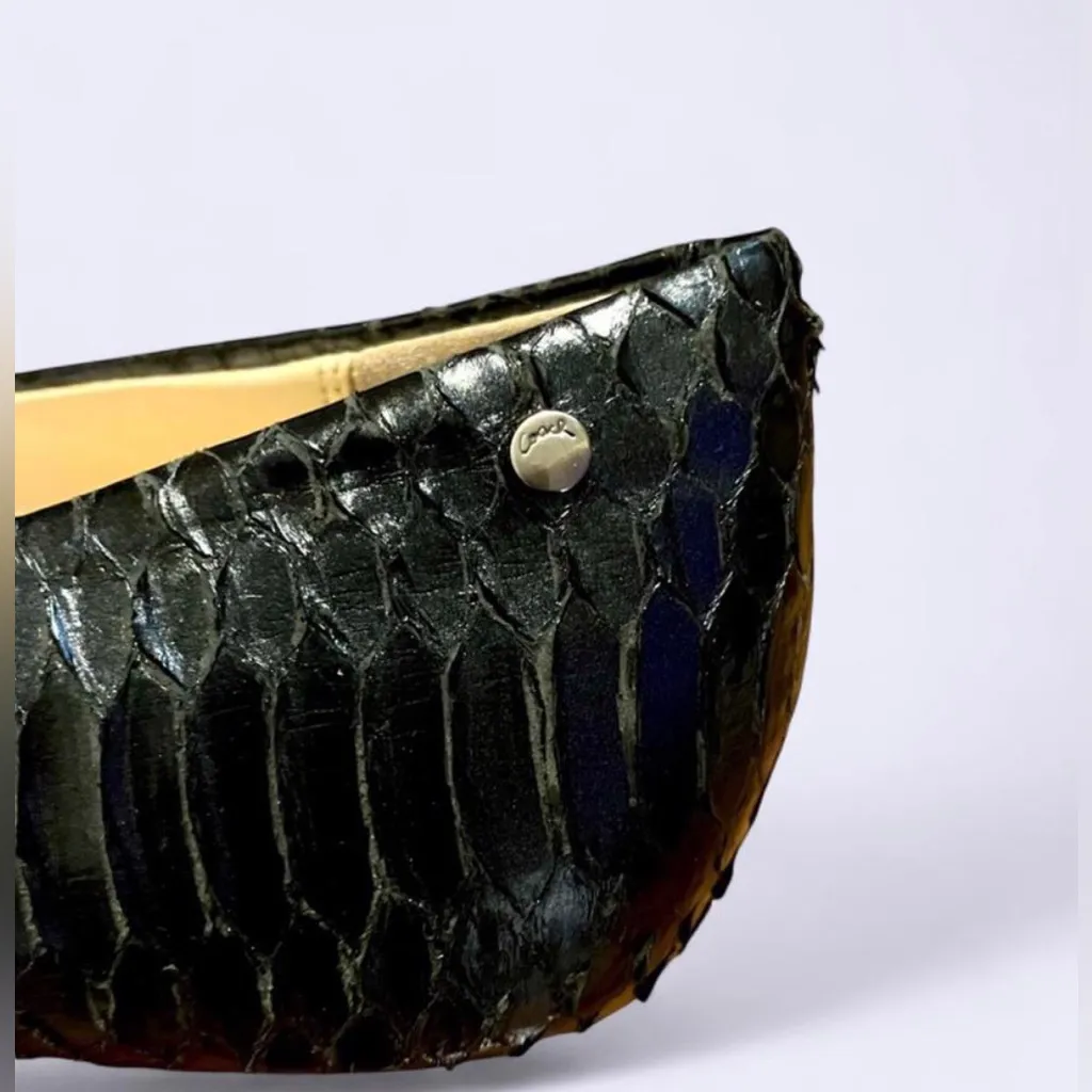 COACH snakeskin kitten heels Size 9B - Image 7