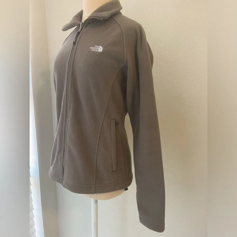 The North Face Brown Soft Full Zip Fleece Jacket M Women’s Hiking Fleece - Image 5