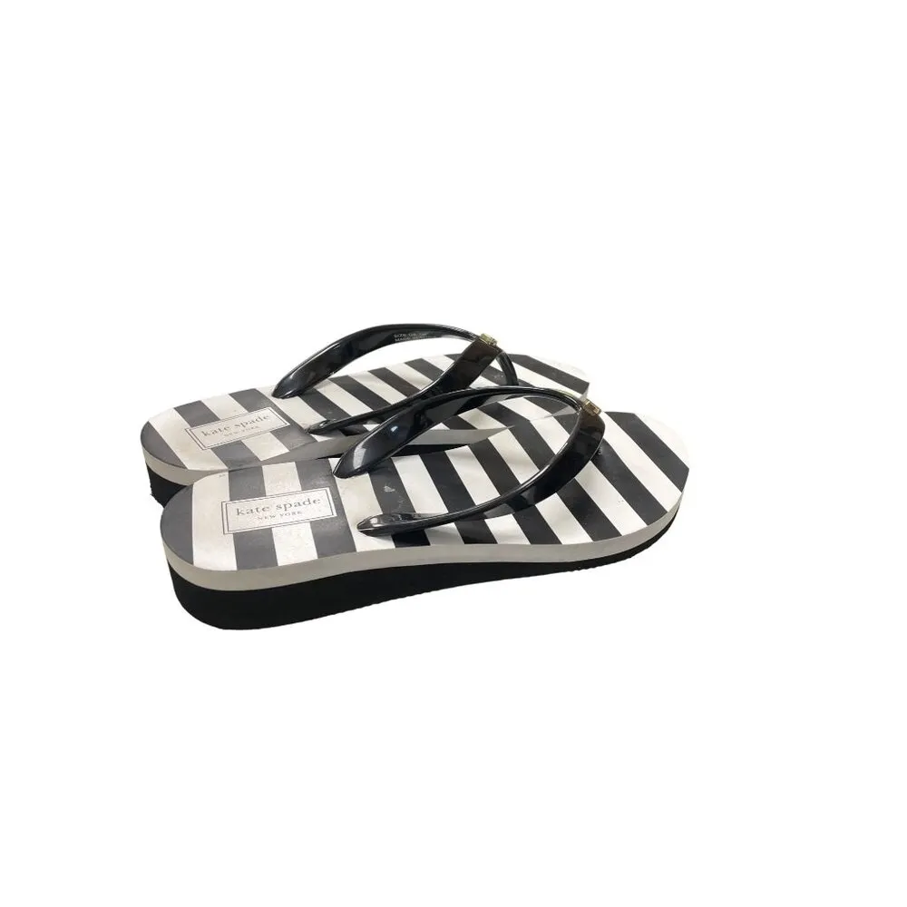 Kate Spade Women's Black/White Shoes/Flip Flops Size7 SKU 1734 - Image 3