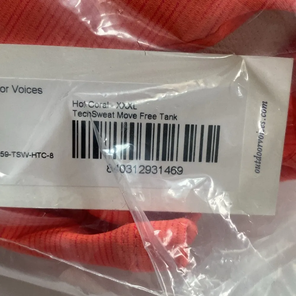 Outdoor Voices TechSweat Move Free Tank Hot Coral Size 3X - Image 3