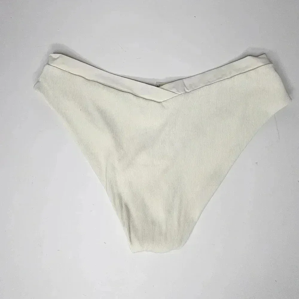 l*space L‎  Ribbed Bikini Bottom Size XL in Bone - Image 4