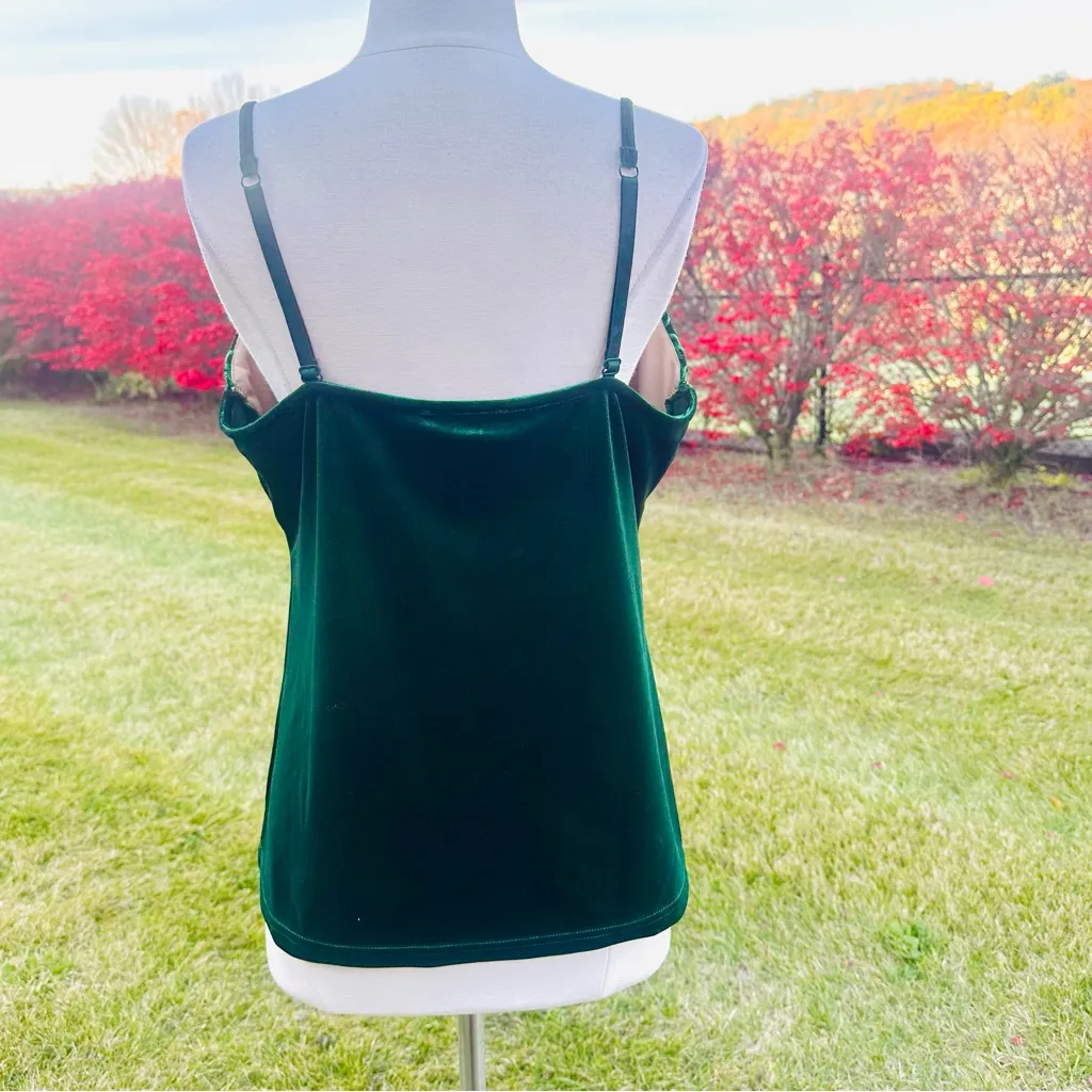 Boston Proper Elegant Green Velvet Camisole - Image 12