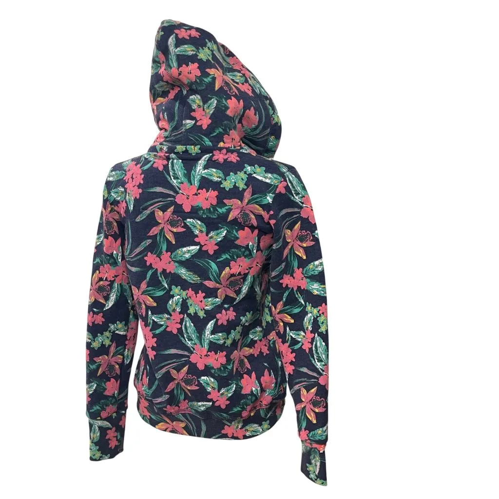 Superdry Orange Label All Over Print Full Zip Hoodie Women's Size XXS Knit NEW - Image 3