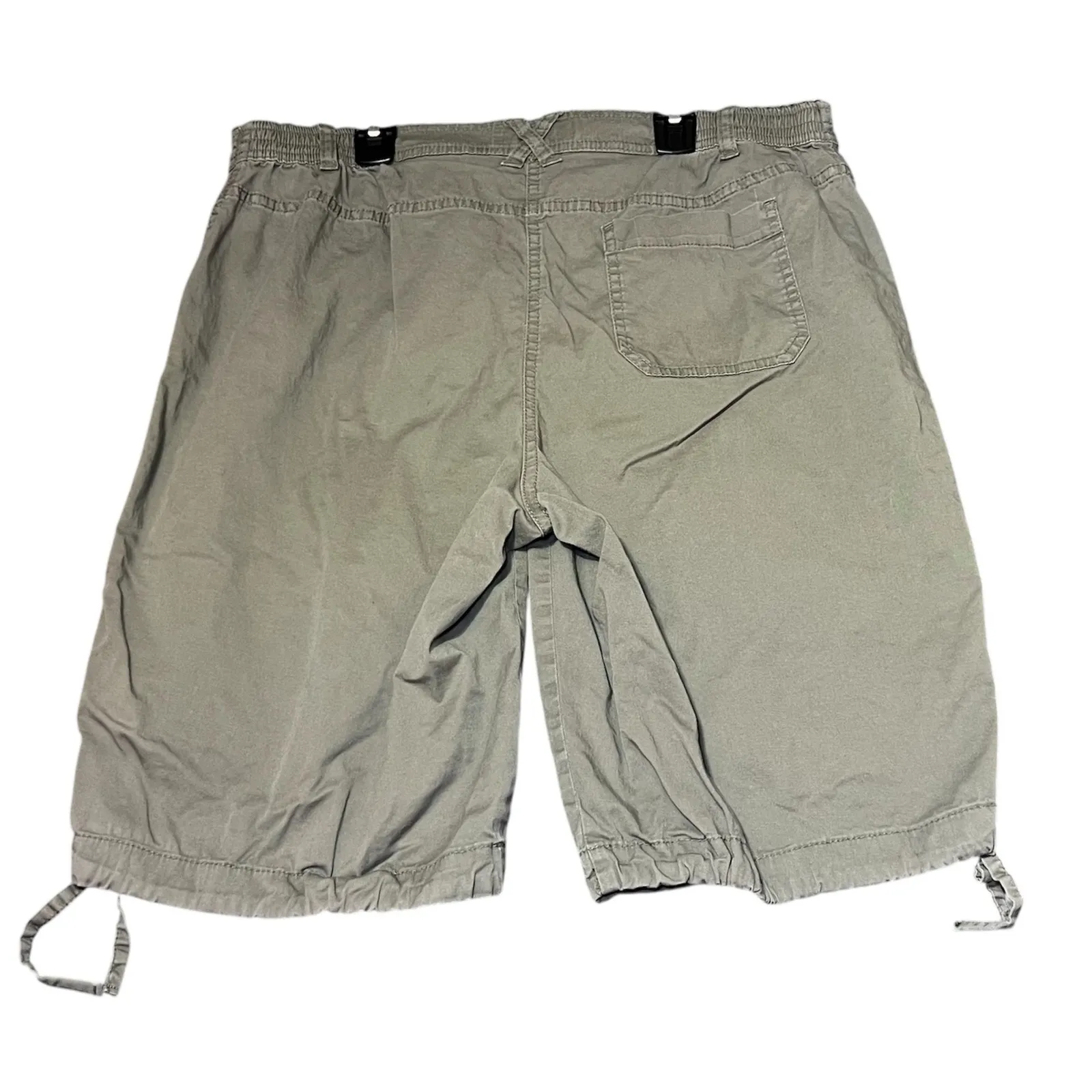 Karen Scott Cargo Capri Pants Womens 14 Beige Hiking Outdoors Everyday Pockets - Image 2