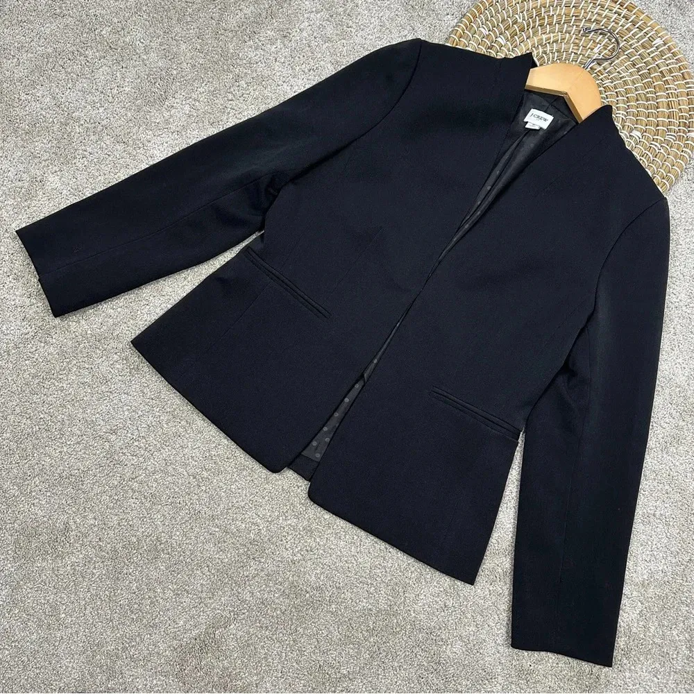 J. Crew Factory Broadway Blazer Office Work Business Casual Black Size 6 - Image 4