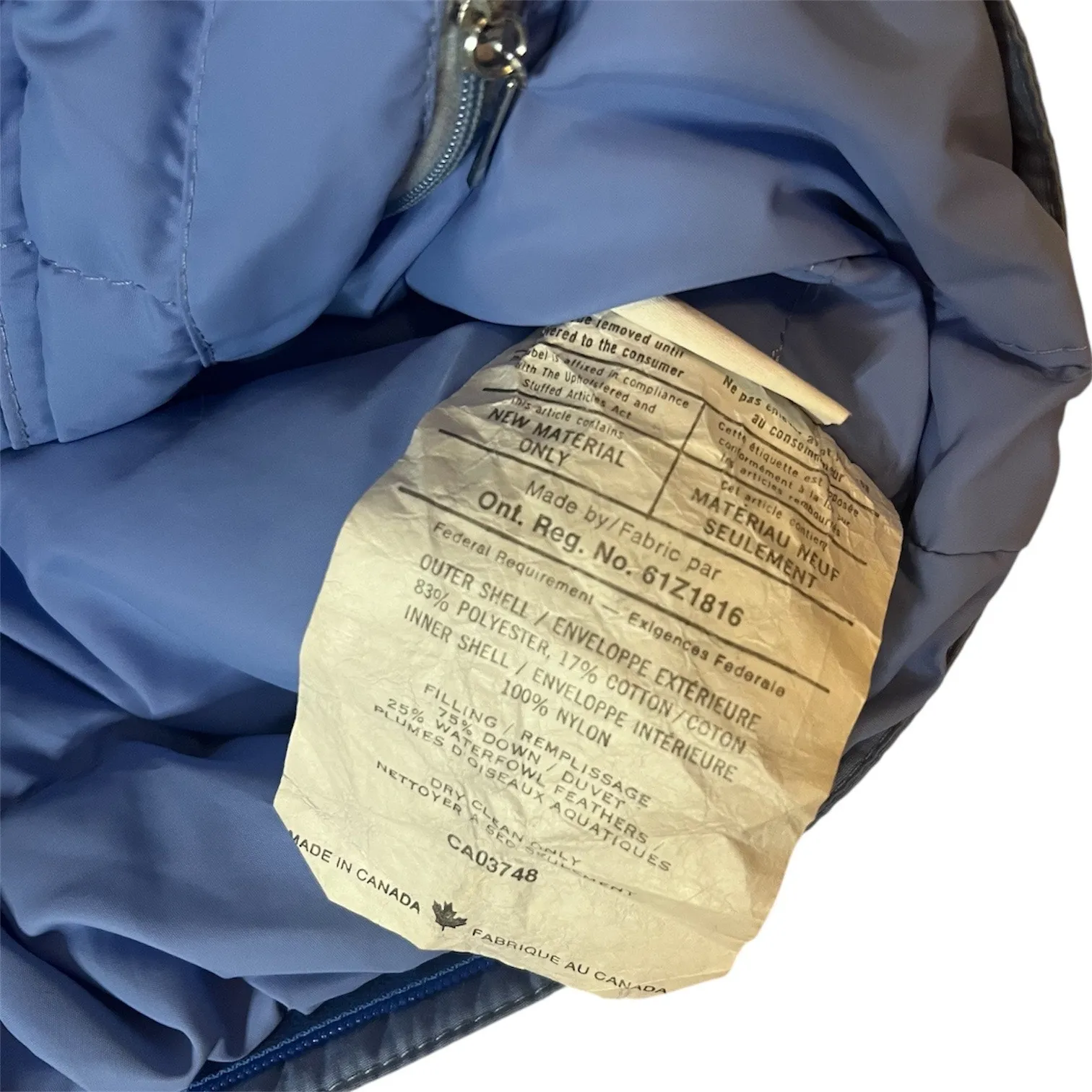 Vintage DiTrani Designs Colorblock Puffer Vest Down Fill Made in Canada Sz 8 - Image 7