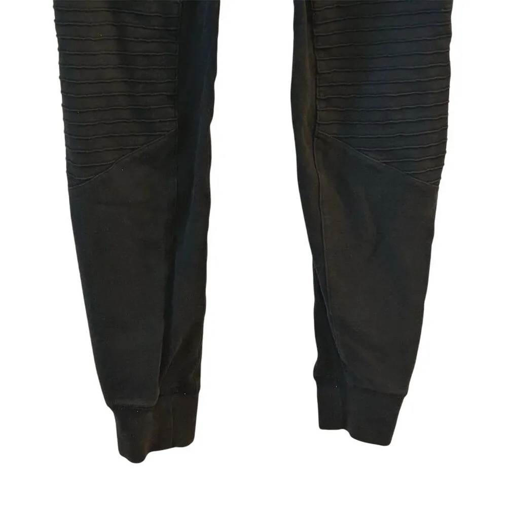 Alo Yoga Women's Urban Moto Sweatpants Black XS Tapered Casual - Image 2