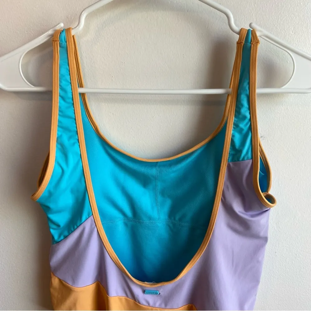 NWOT Roxy Bachelor Button Colorblock Party One Piece Swim Suit - Image 10