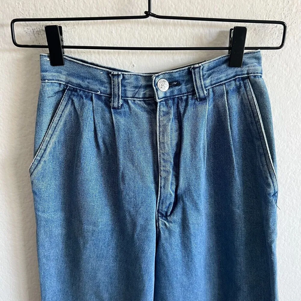 PRIME TIME JEANS Vintage 90s High Rise Mom Denim Jeans Womens 26 - Image 4