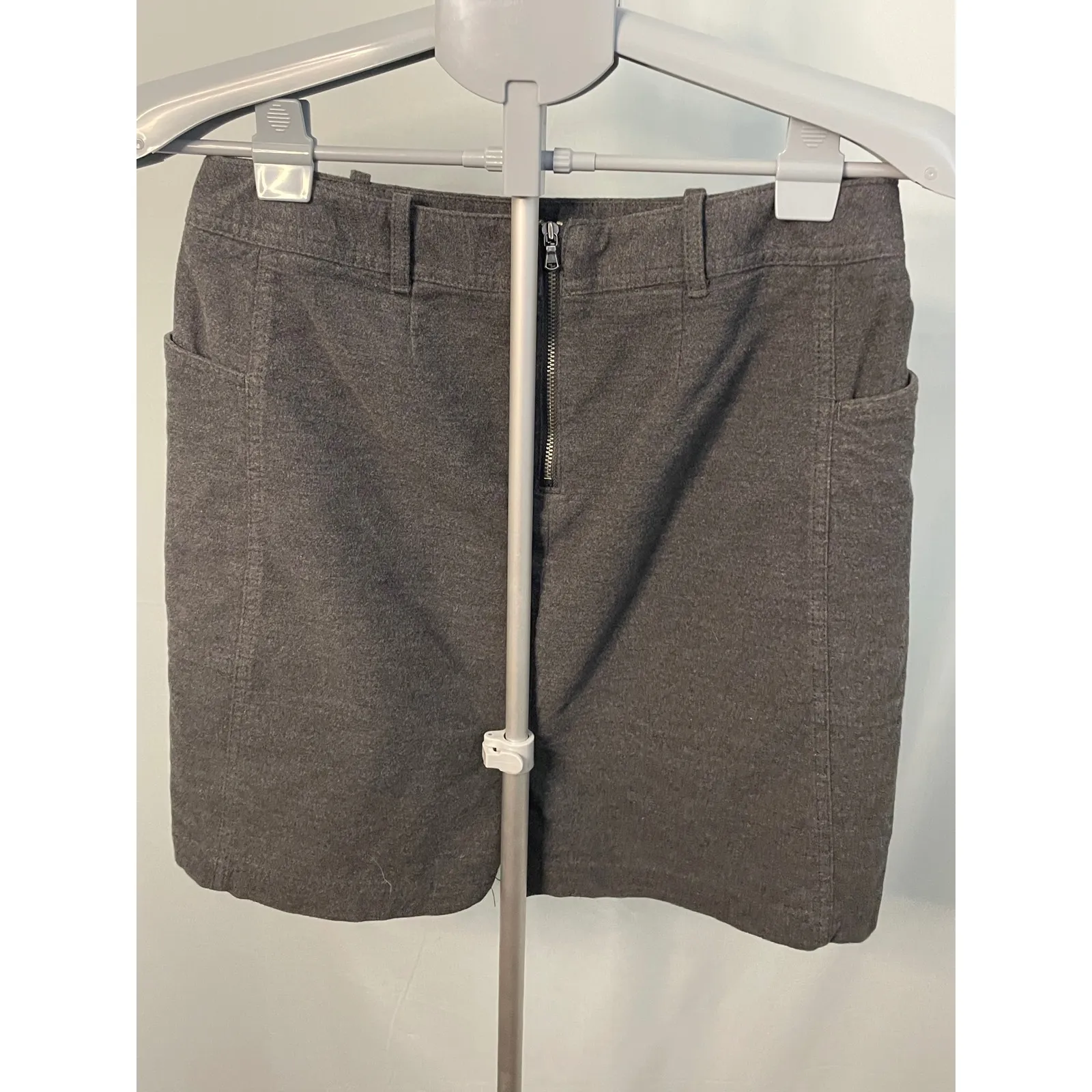 Eddie Bauer‎ Gray Skirt Womens Size 4 Mini Above Knee Stretch Career Casual - Image 3