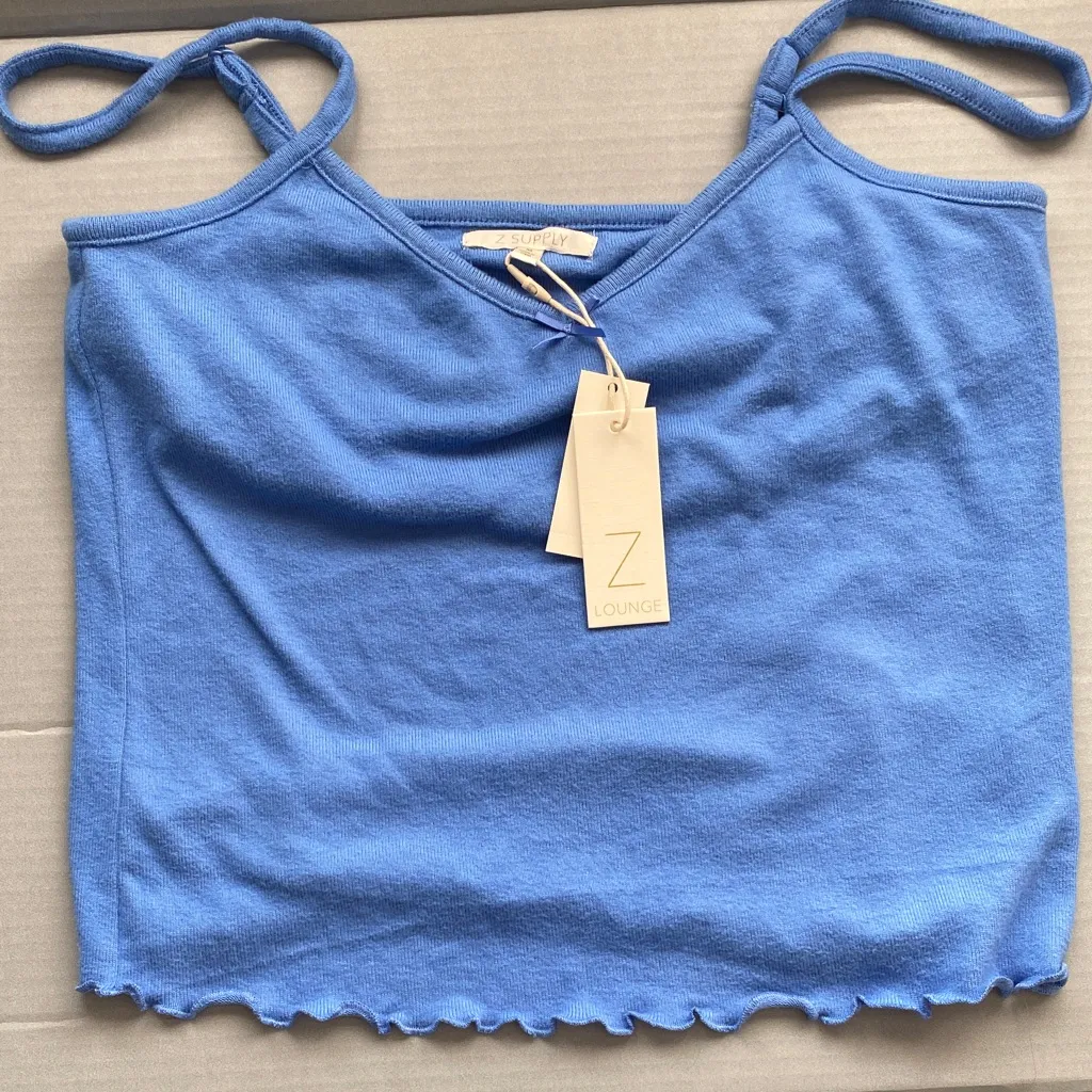 Z Supply Mia blue cami tank top NWT - Image 2