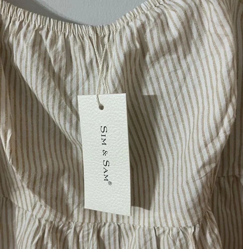 Sim and Sam Baby Doll Top Size Medium NWT - Image 6