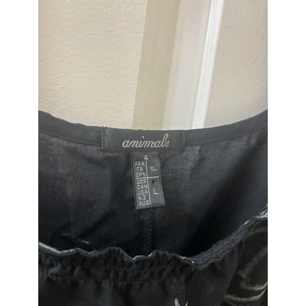 Women’s Anímale Cotton Asian Theme Cherry Blossom Boho L sleeveless dress summer Black Size L - Image 2