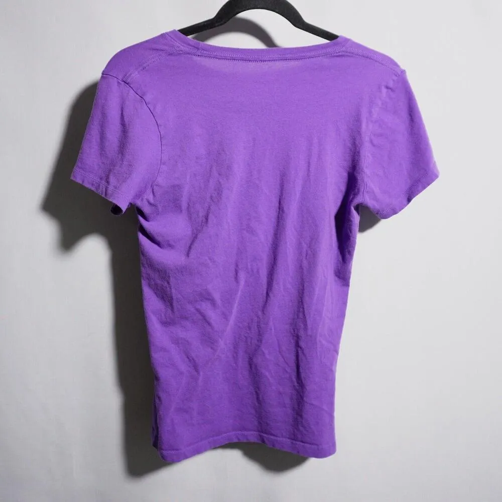 Hello Kitty x Mighty Fine Los Angeles LA Purple Star Palm Tree T Shirt Juniors M - Image 2