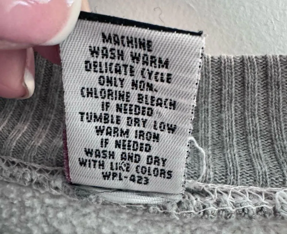 Levi's Vintage Levi Heather Grey Pullover Crewneck Sweatshirt Size Large - Image 5