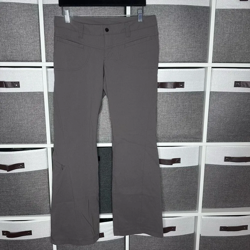 Athleta Womens Dipper Bootcut Nylon Outdoor Hiking Pants Size 6P Gray - Image 4