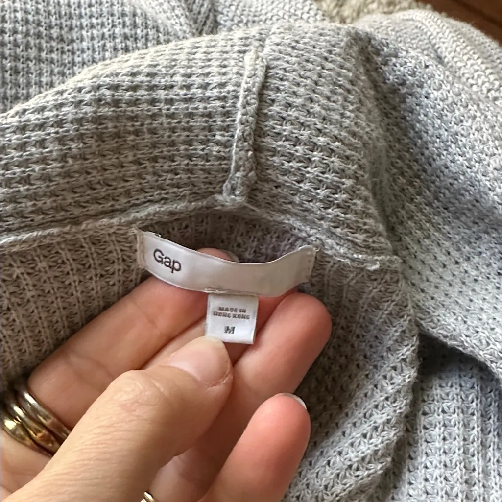 GAP Light Gray Women's Cardigan - Image 4