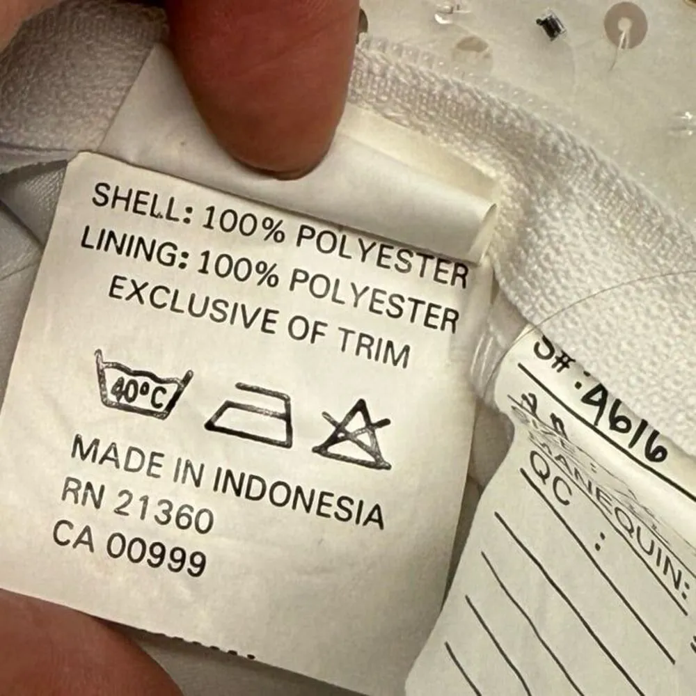 Vintage retro y2k sequin beaded festival party top - Image 5