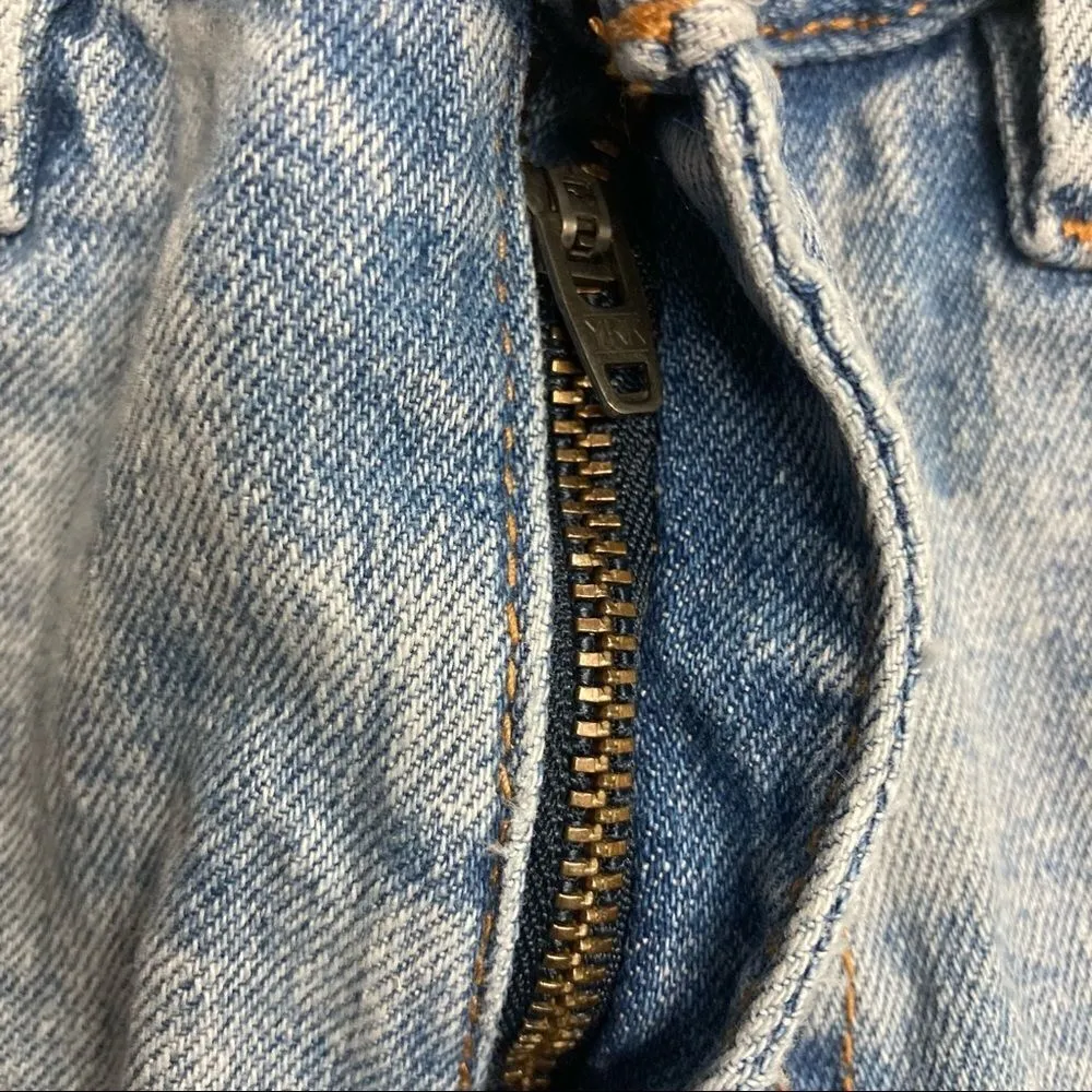 RSQ Seattle Skinny Tapered Jeans Sz 30 Blue serged hem 5 pockets with rivets - Image 8