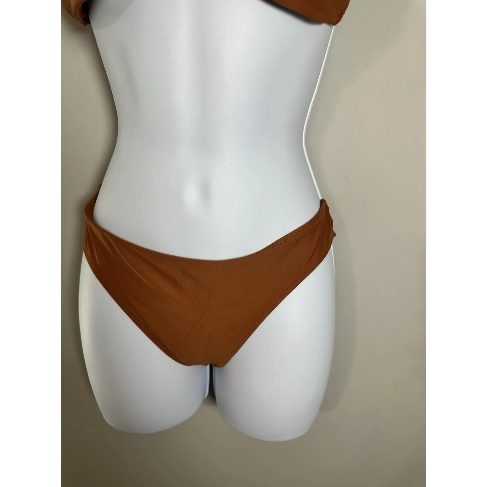 Aerie Real Good Twist Front Bikini Set - Burnt Orange / Rust Top L Bottom M NWOT - Image 3