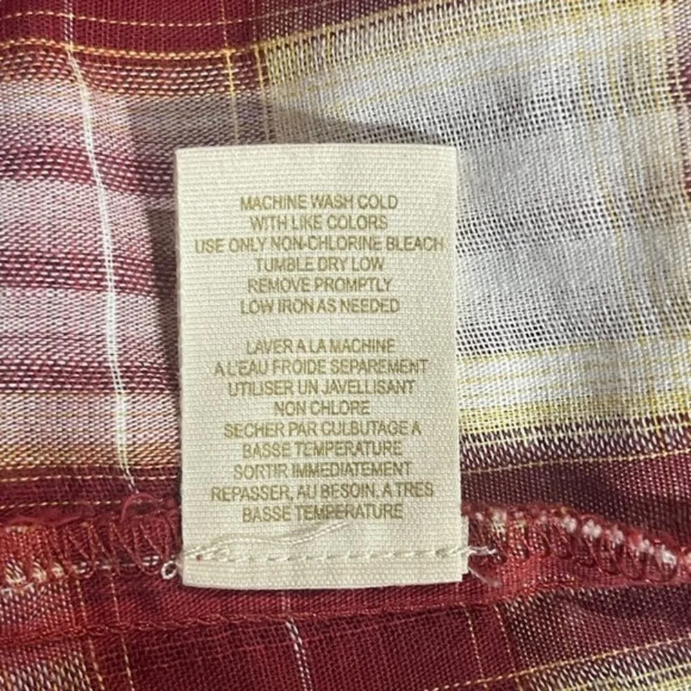 Free People Plaid Button Tunic Top Pockets 0 - Image 15