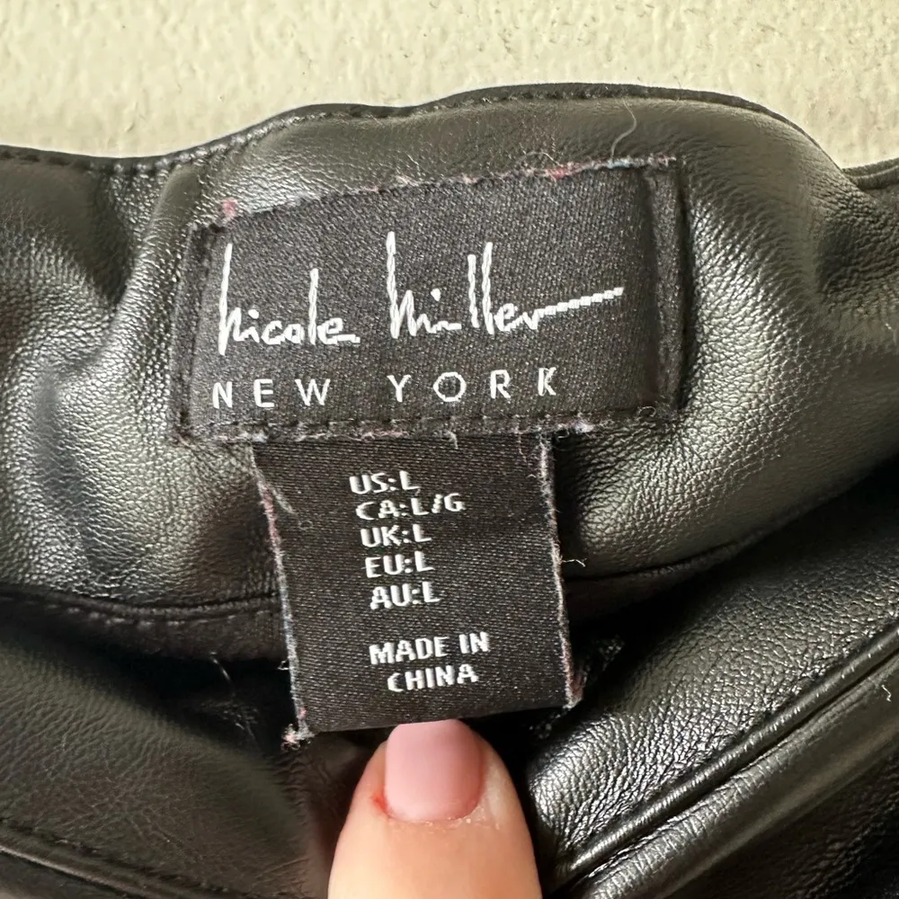 Nicole Miller, New York faux leather pants - Image 2