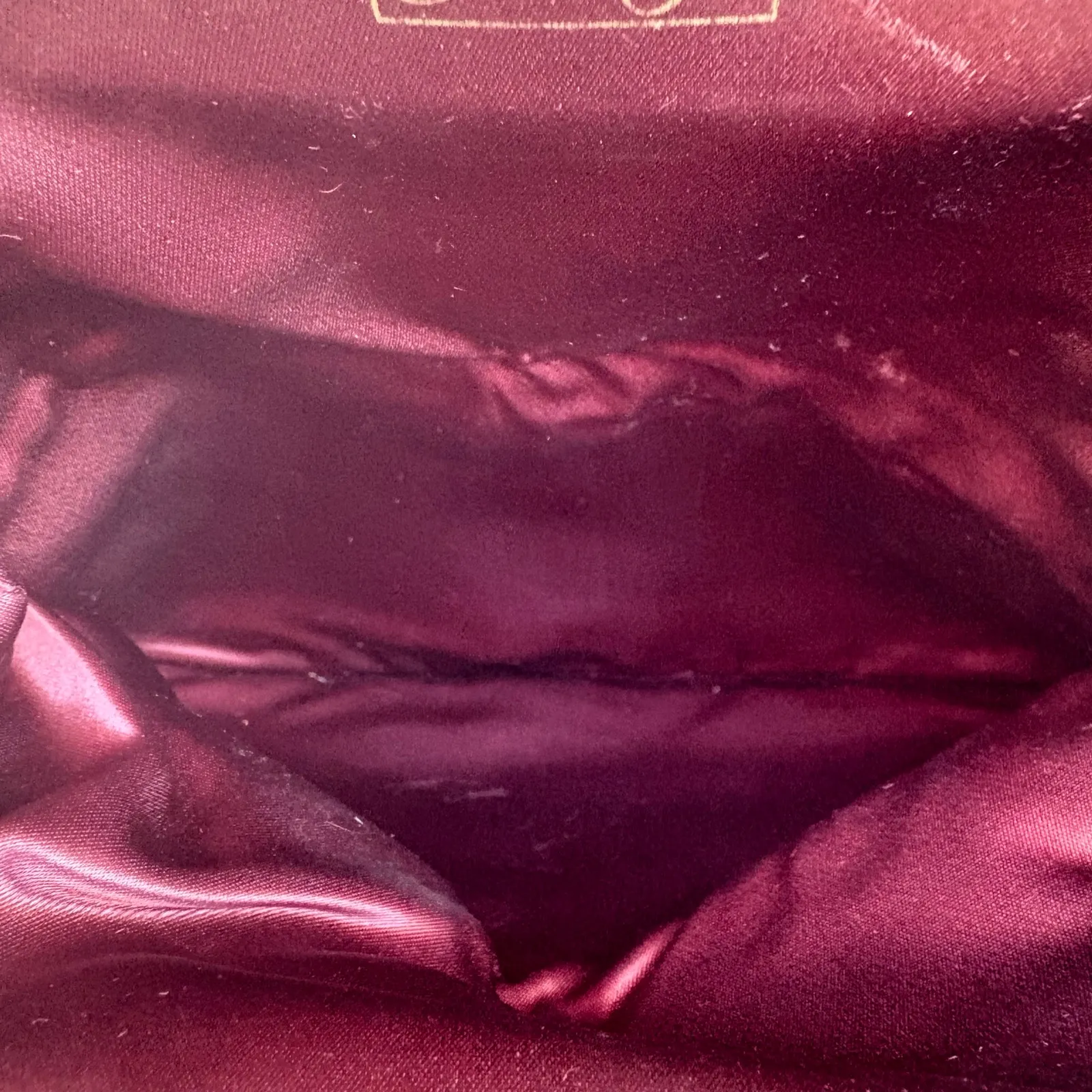 VTG 60s Garay Purse Clutch Brown Fabric Gold Flowers Rhinestone Kisslock MCM - Image 9