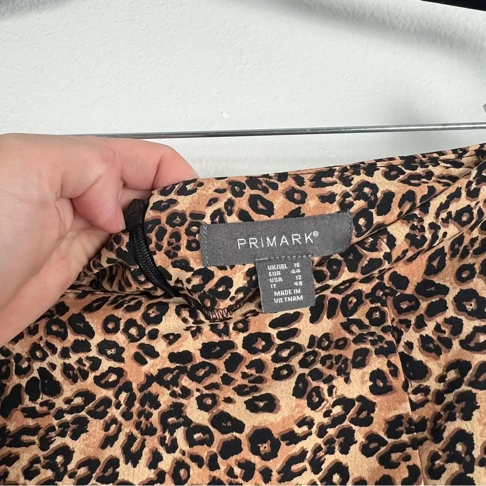 Primark Cheetah Skirt Sz‎ 12 - Image 5